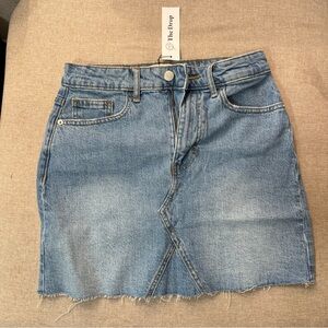 The Drop Women's Blue Denim Mini Skirt